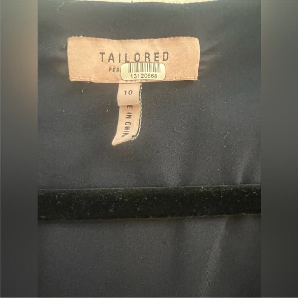 Rebecca Taylor Navy Cross Hatch Dress-Size 10 - Picture 6 of 7